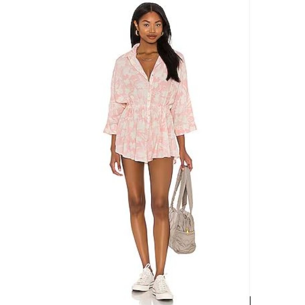 L*SPACE Pacifica Floral Tunic Swimsuit Cover Up from Anthropologie - Size XS/S - Picture 1 of 7